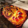 1PC Dragon Ball Super  Print Flannel Blanket, High Quality All Seasons, Home Decor, Warmth and Comfort, Perfect for Christmas Gifts