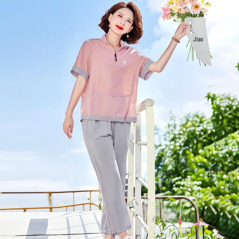 Paster Women's Retro Chinese Style Summer Sportswear Set