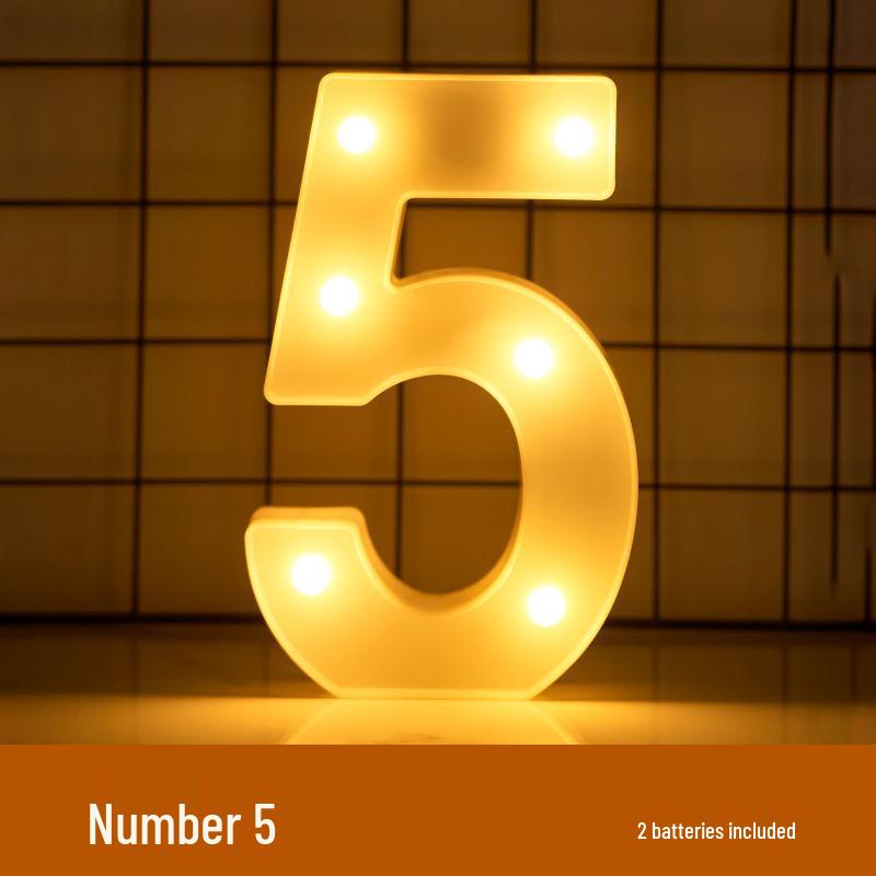 LED Happy Birthday Letter String Lights with Love Heart Props for Romantic Atmosphere and Event Decor