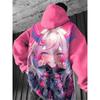 2024 Men's Hoodies Anime Character Sweatshirt 3D Sexy Girl Printed Men Women Hip Hop Tracksuit Pullover Harajuku Men Hoodie Coat