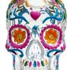 Yousheng Skull Shape Glass Whiskey Decanter, 350ml Liquor Bottle with Stopper, 3D Gothic Home Bar Decor, Unique Gift for Men