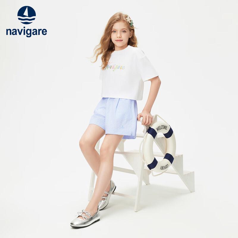 Navigare Girl's Summer Cotton Casual Shorts