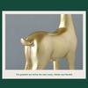 2PCS Resin Christmas Reindeer Figurines Miniature Figurine Sitting Standing Deer Elk Sculpture Home Decoration Ornament