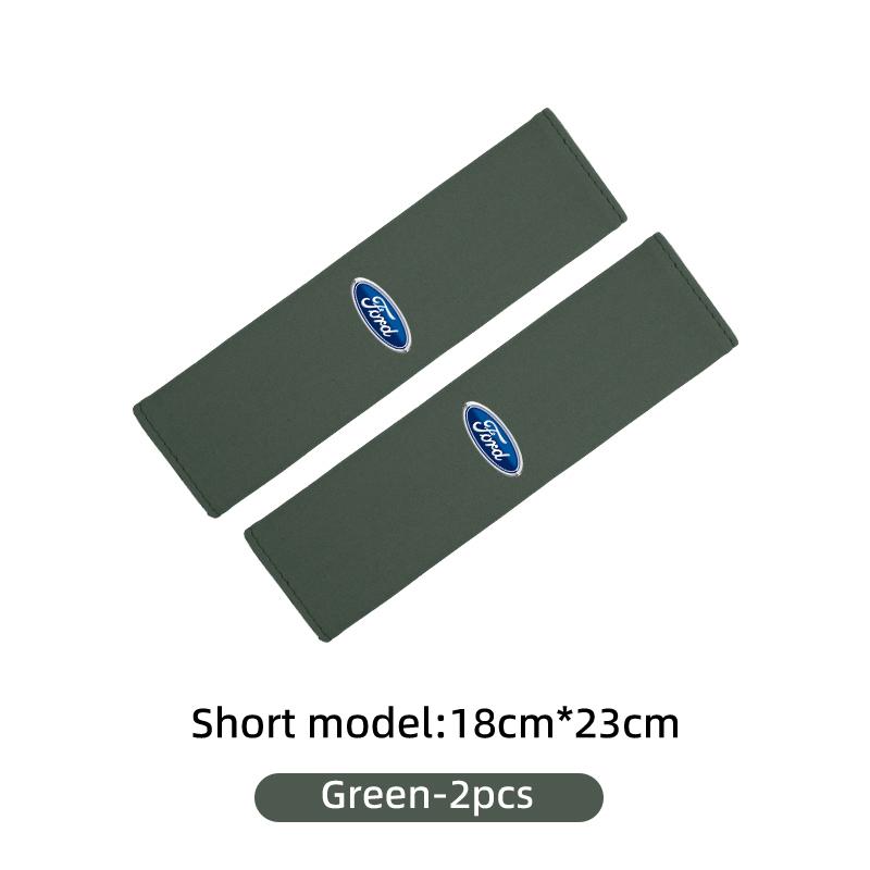KLKR3 Suede Car Seat Belt Shoulder Guard Anti-Wear Soft Wear Resistant For Ford Focus Mk2 Mk3 Mk4 Fiesta Ranger Mondeo S-MAX Kuga