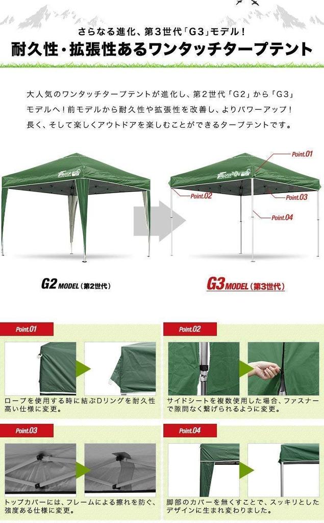 FIELDOOR Tarp Tent, 3.0x3.0m, with Dedicated Side Sheets (Side Curtains), Entrance Type, Compatible with Steel and Aluminum Tarps (G03 Model) [Black]