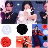 Jisoo Style Handmade Rose Ring Flower For Dance Performance And Parties