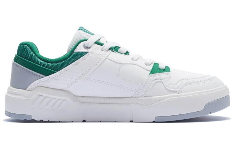 Li Ning ACE V2 Slip Resistant Abrasion Resistant Low Top Skateboard Shoes Women's White Green AGCS156-2