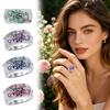 Fingerring Zinklegierung Pflaumenblüten-Design Polierte Oberfläche Damenring mit Zirkonia-Einlage Schmuckgeschenk