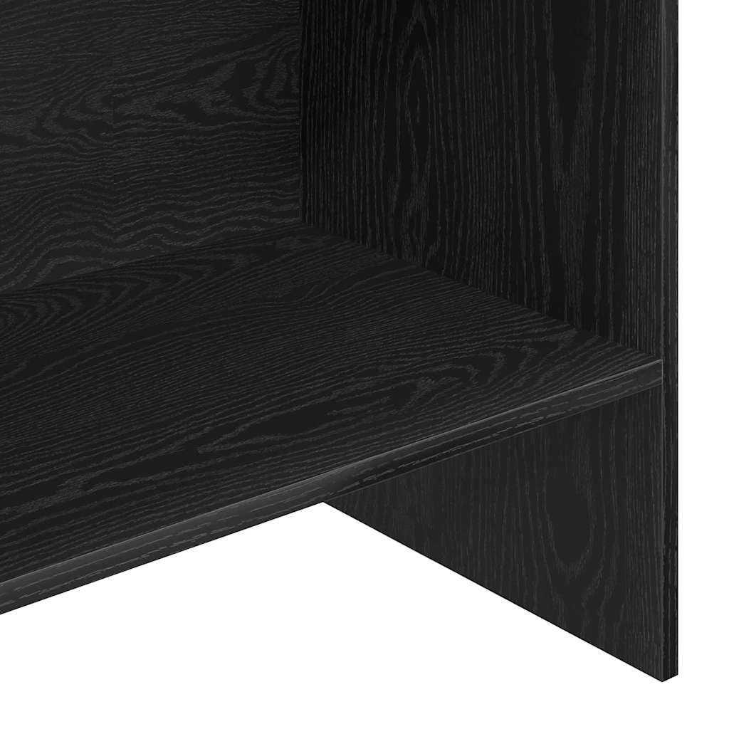 Bookshelf Black Oak Look 60 x 35 x 180 cm Engineered Wood