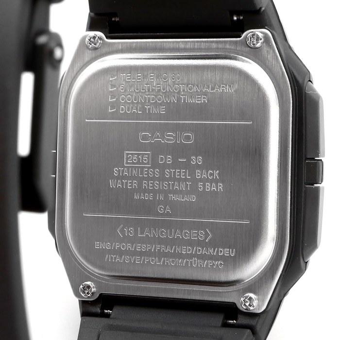Casio Data Bank Telememo 30 Digital Watch DB-36-1AV Men's Black