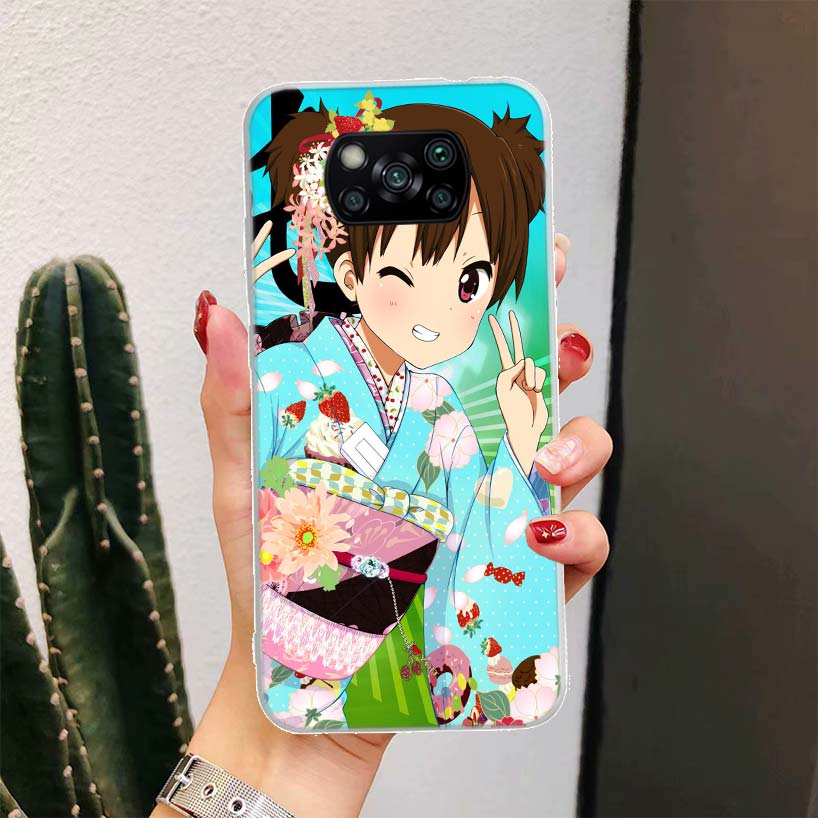 K on! Hirasawa Yui Anime For Xiaomi Poco X6 X3 Nfc X5 X4 F6 F5 Pro Phone Case F4 Gt F3 F2 F1 M5S M4 M3 M2 5G Fundas Coque X3 Nfc