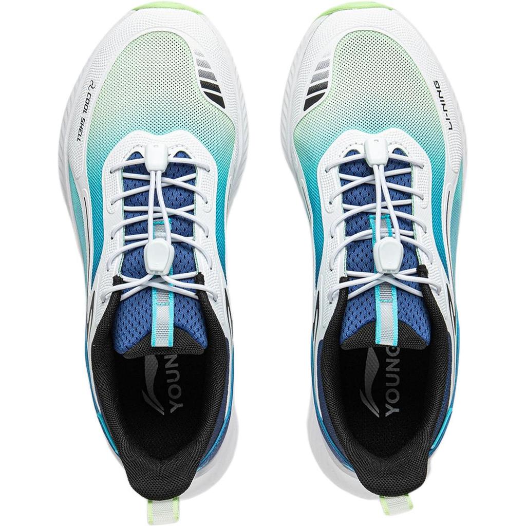 Li Ning Kids Sports Lifestyle Series Comfortable Shock Absorption Breathable Low-Top Casual Shoes Men Sneaker White Blue YKCV050-5