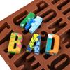 26 Cavities Large Letter Molds Silicone Alphabet Mold for Crayon Resin Chocolate Candy Wax Cake Baking Decor