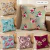 Classic Floral Print Cushion Cover Soft Plush Fabric DoubleSided Printed Cushion Covers for All Seasons Modern HomeDecor Gift