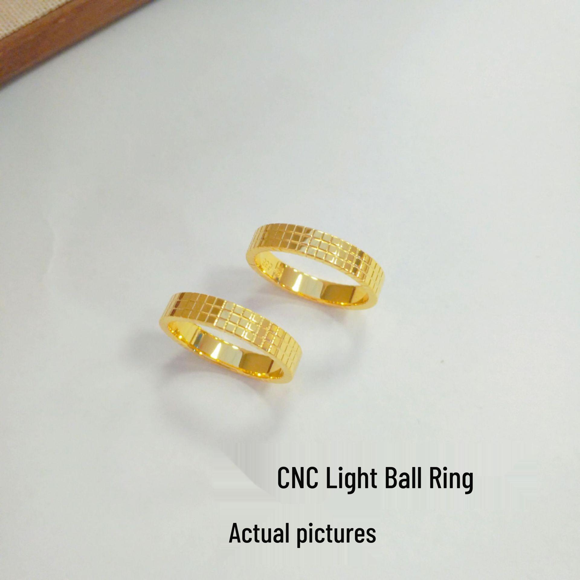 Роскошное винтажное золотое кольцо для пары, CNC, Диско-шар