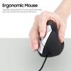 Vertical Wired Mouse Ergonomic Optical 3 Key Gaming Office Mouse for PC  Laptop Black