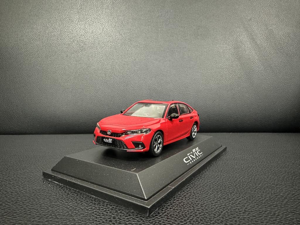 Dongfeng Honda 2023 Red 11th Generation Civic Car Model 1:43 Simulation Model Center Console Internet Celebrity Car Ornament FX1