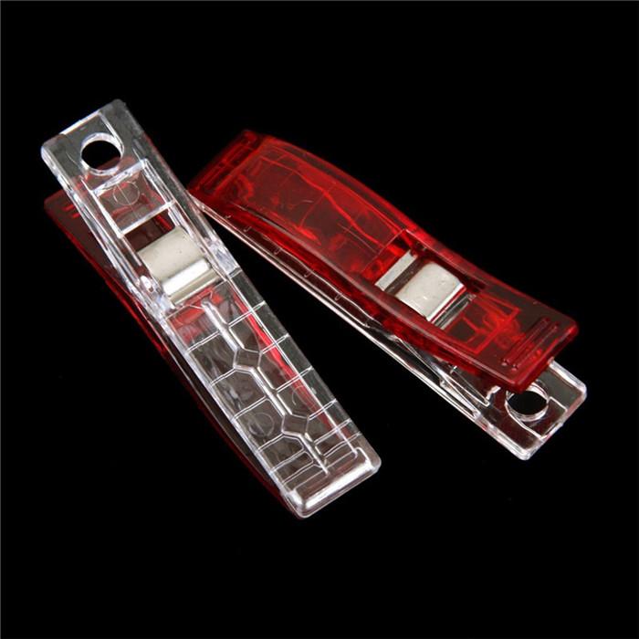 10pcs Colorful Sewing Craft Quilt Binding Plastic Clip Fabric Clamps for Patchwork Sewing Hemming DIY Crafts Tools