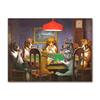 Dogs Playing Poker Funny Art Poster and Prints Wall Art Picture Cool Pet Dog Pug In Casino Canvas Painting Pet Shop Decor