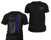 Thin Blue Line Flag We The People 1776 Two Side Print Police Men's T-Shirt and Kids Tshirt