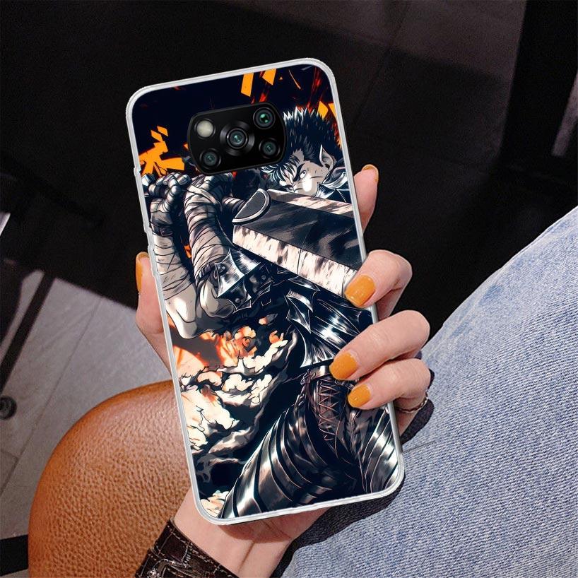 G-Guts B-Berserks Anime Phnoe Case for Xiaomi Poco X5 X6 X7 Pro X4 Gt F7 Ultra M8 M7 Redmi 15C 15 13C 13 12C 12 Unique Cover Coq