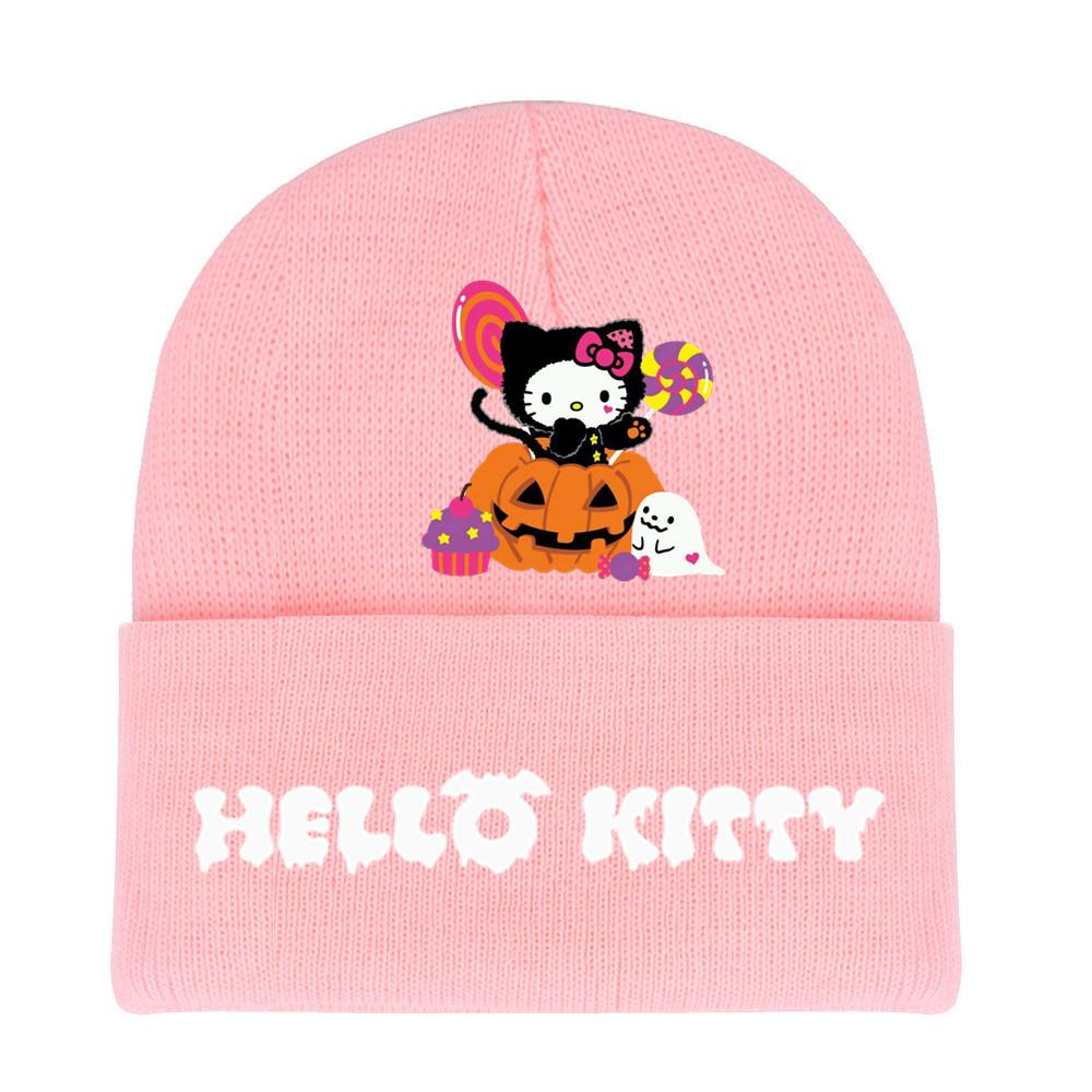 Halloween Printed Knit Cap For Winter Teens And Cartoon Enthusiasts
