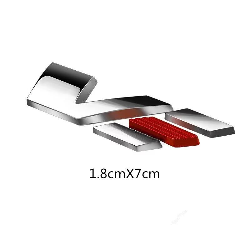 1.8x7cm/2.3x5.8cm Metal Emblem Car Sticker suitable for Cadillac Sport V Logo XT4 XT5 XT6 CT4 CT5 CT6 Performance Logo Stickers