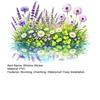 Wildflower Window Clings Spring Summer Floral Grass Window Stickers Double-Sided Anti-Collision Glass Door Mirror Decals for Home Bathroom