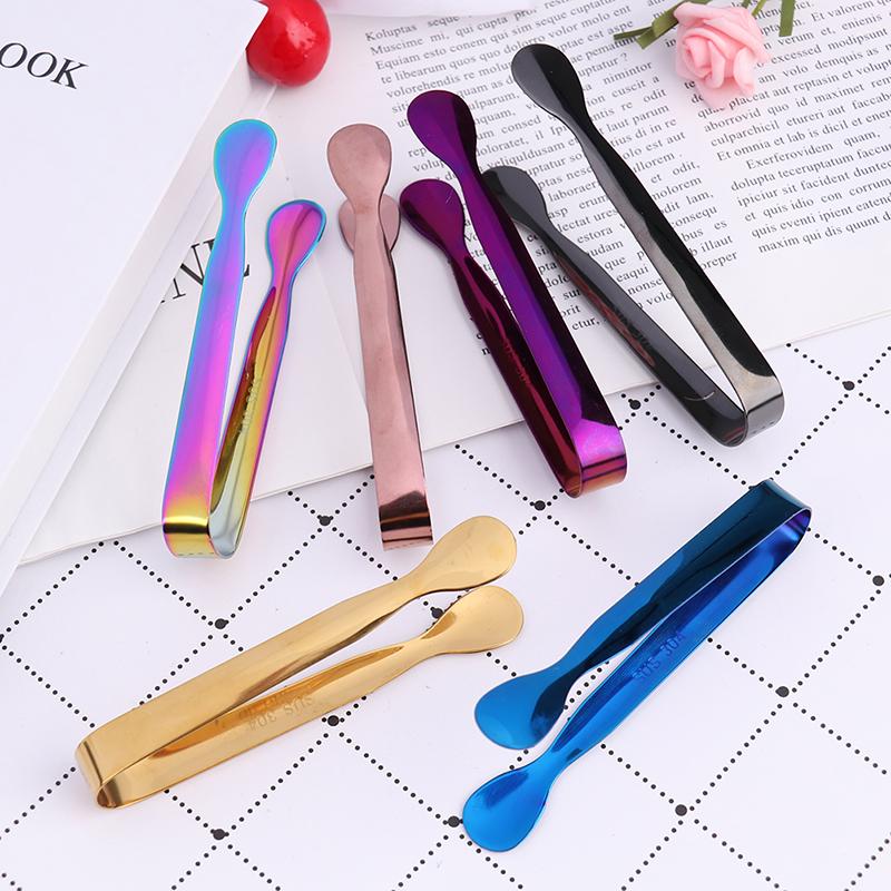 11Cm Tong Stainless Steel Clip Bread Food Ice Clamp Ice Tongs Bar Kitchen Tool