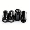 4Pcs Car Wheel Tire Valve Stem Cover Dustproof Cap For Toyota RAV4 Corolla Camry Frontier Supra C-HR Hilux Tacoma Prado Yaris