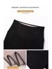 Women's Black High-Waist Flared Plush Pants - Autumn/Winter 2025 Collection