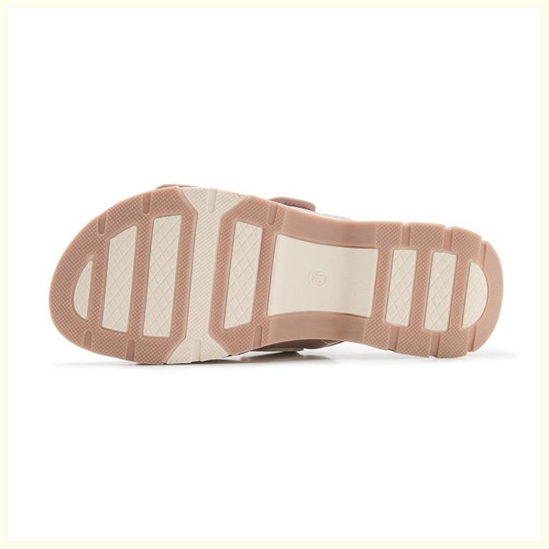 Fashion 2025 Summer Shoes Women Sandals Summer Holiday Fashion Brand Flat Ladies Sandals Non-slip Black Pink Plus Size 41 D435
