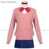 Anime Momo Ayase Costumes de Cosplay Perruque Dan Da Dan Pull Jupe Boucles d'oreilles Ensemble Ornement de Cou Fête d'Halloween Jeu de Rôle Uniformes