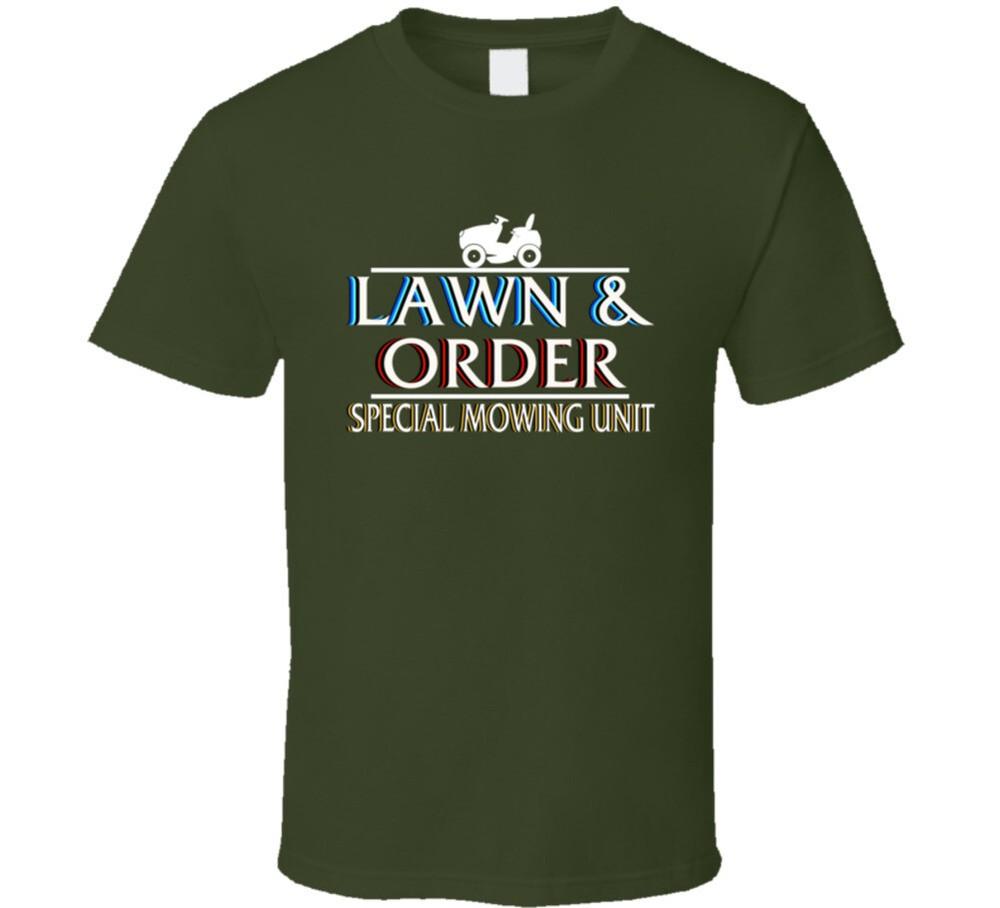 Lawn And Order Special Mowing Unit Parodie T-Shirt