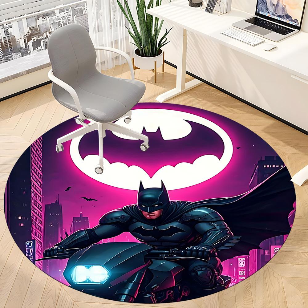 1 Stück Batcycle Gotham Office Runder Teppich, Unter Bürostühlen Schlafzimmer Wohnzimmer Heimdekoration, Raumdeko, In Verschiedenen Größen Erhältlich