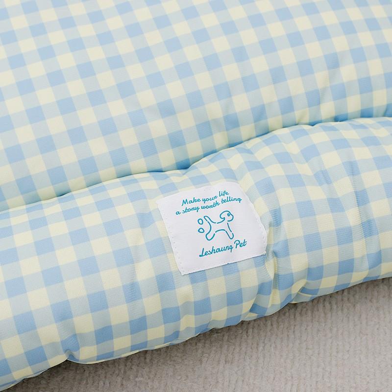 Soft Cotton Plaid Dog Bed Mat Indoor Use All Small Medium Large Sizes