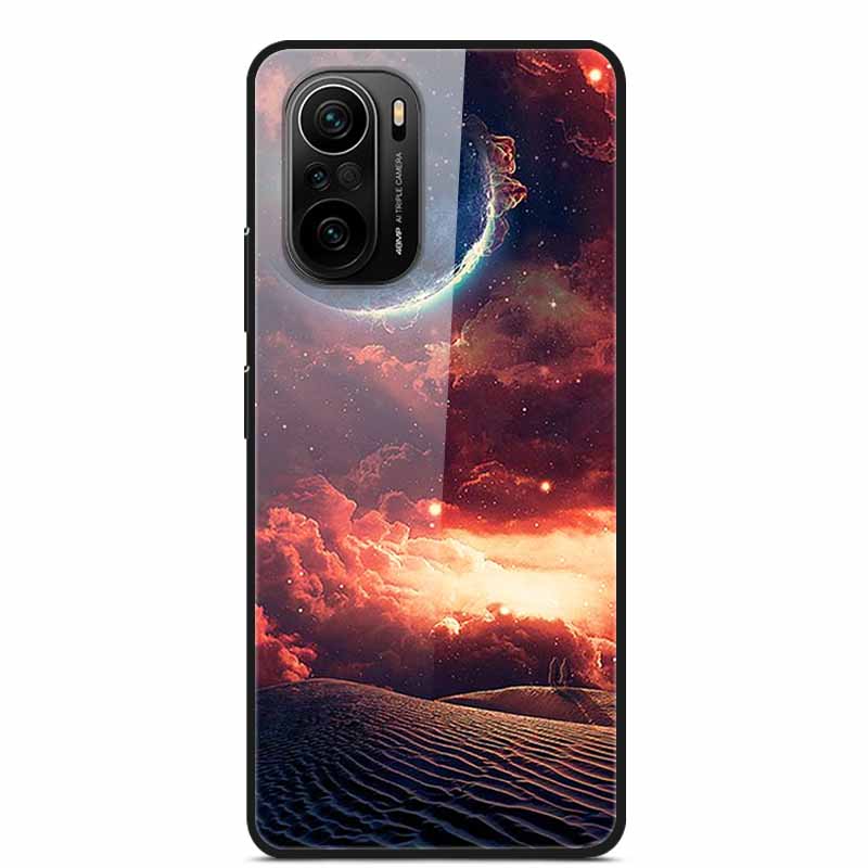 For Xiaomi Poco F3 Case Tempered Glass Hard PC Phone Back Cover For Xiaomi POCO F3 5G Cases Shells PocoF3 F 3 2021 6.67'' Coque