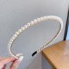 1PC Fashion Pearl Temperament Vintage Pearl Hair Hoops For Women Ladies Simple Non-Slip Headband Hair Band Hair Accessories