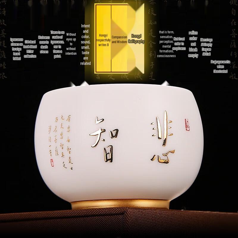 Mutton Fat Jade White Porcelain Kung Fu Tea Cup