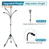 Standing Tripod Misters Easy Install Adjustable Stand Hose Sprayer Movable Standing Misting Cooling System for Outdoor Water Playing Courtyard