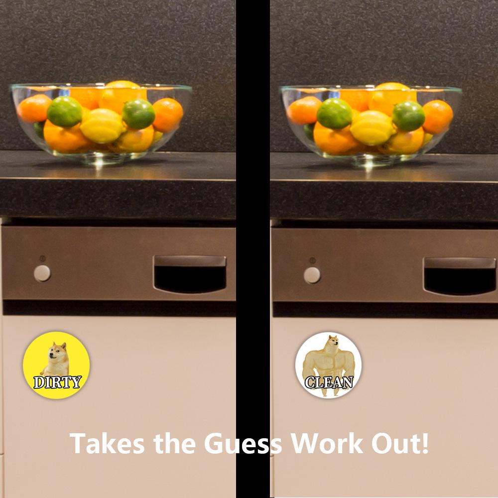 Double-Sided Magnetic Dishwasher & Refrigerator Decoration Stickers