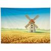 Nordic Style Oil Painting Background Cloth, INS Hanging Cloth, Bedroom, Dormitory, Guesthouse Decoration, Bedside Background Wall Cloth, Tapestry