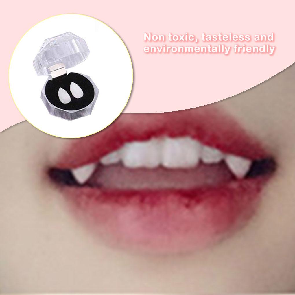 1 pár Halloweenské Cosplay Upíří Tesáky Zuby Maškarní Kostým Zubní Náhrady Rekvizity Upíří Zombie Zuby