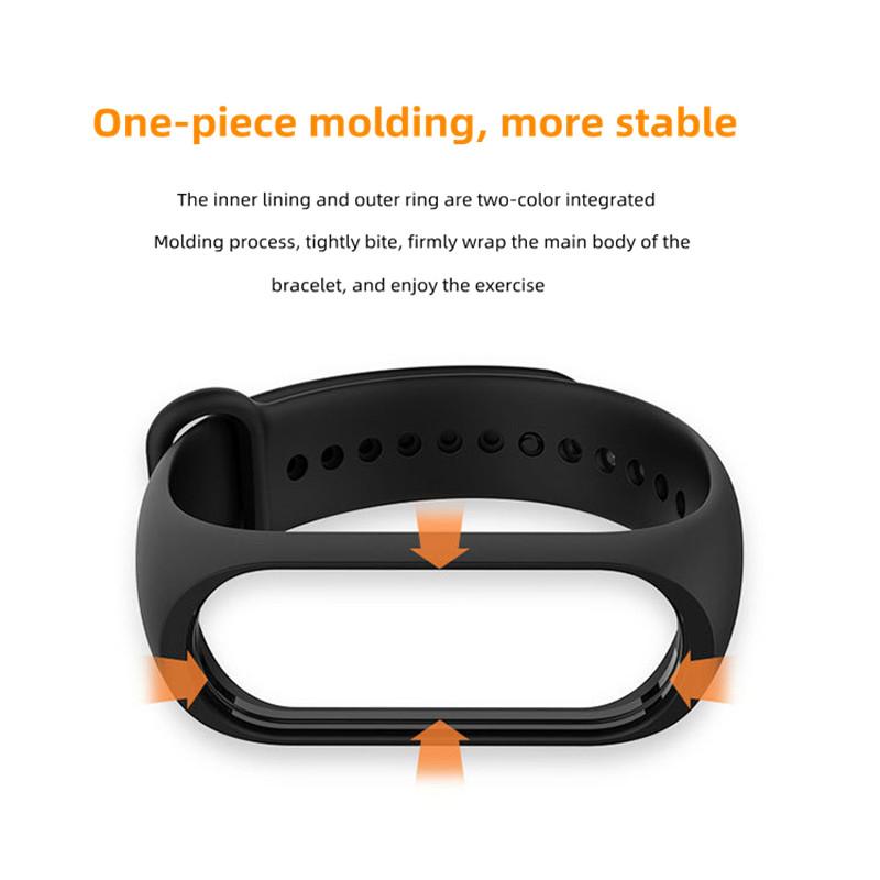 Ersatzarmband für Xiaomi Mi Band 3 4 5 6 Smartwatch Silikon-Handgelenkband. Ersatz-Silikon-Armband