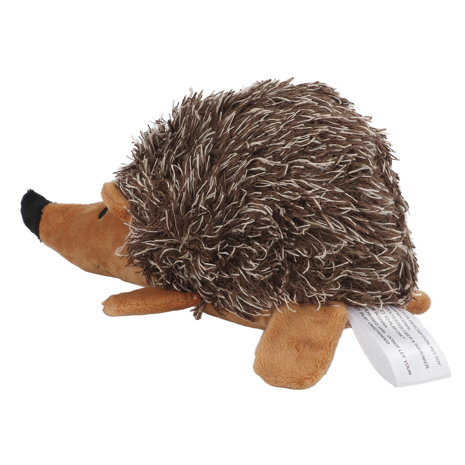 

Hedgehog Shape Dog Squeaky Toys Super Soft Plush Bite Resistant Interactive Dog Toys for Chewing Training Playing