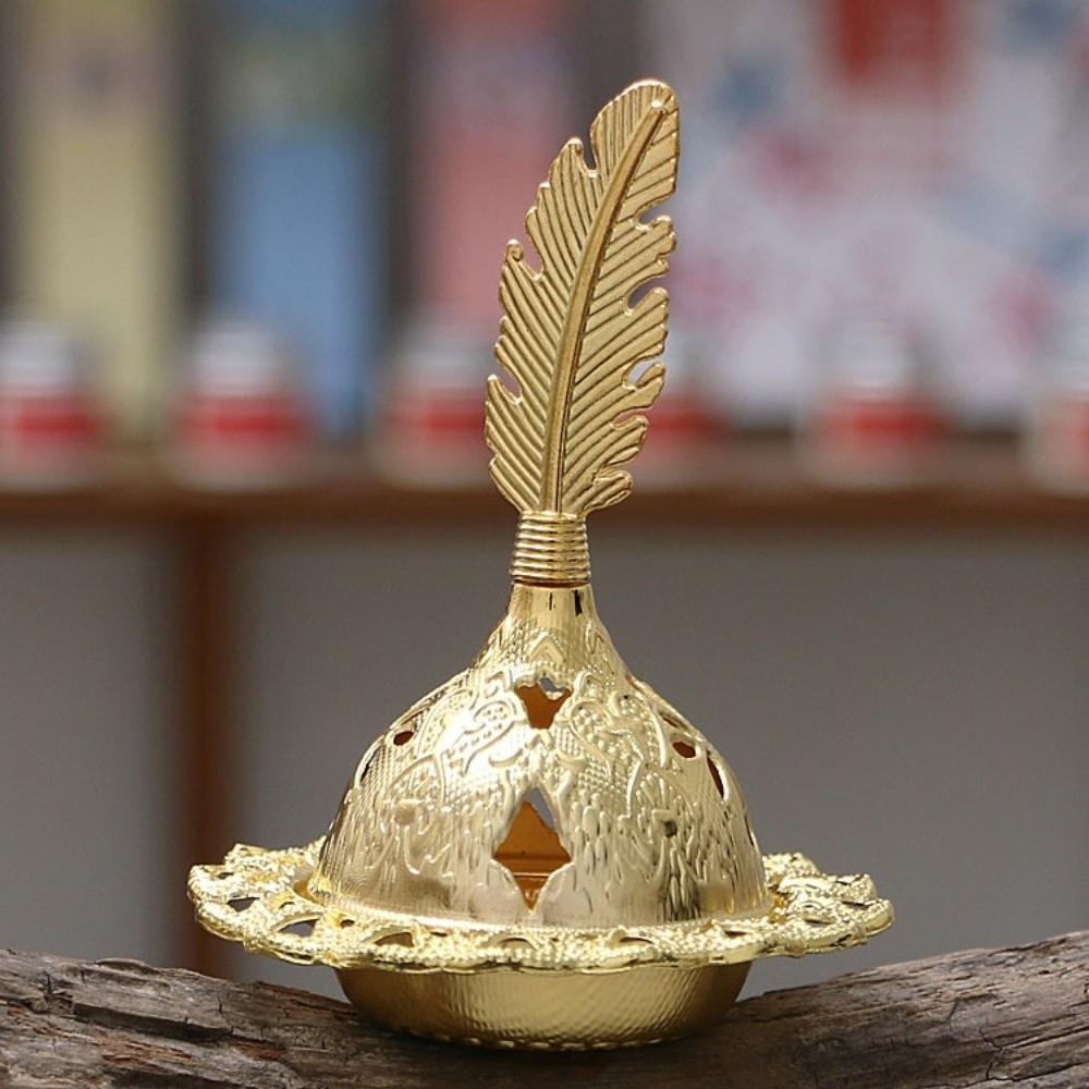 Retro Mini Censer Holder Zinc Zinc Alloy Aromatherapy Burner Portable Incense Stick Burner  Living Room