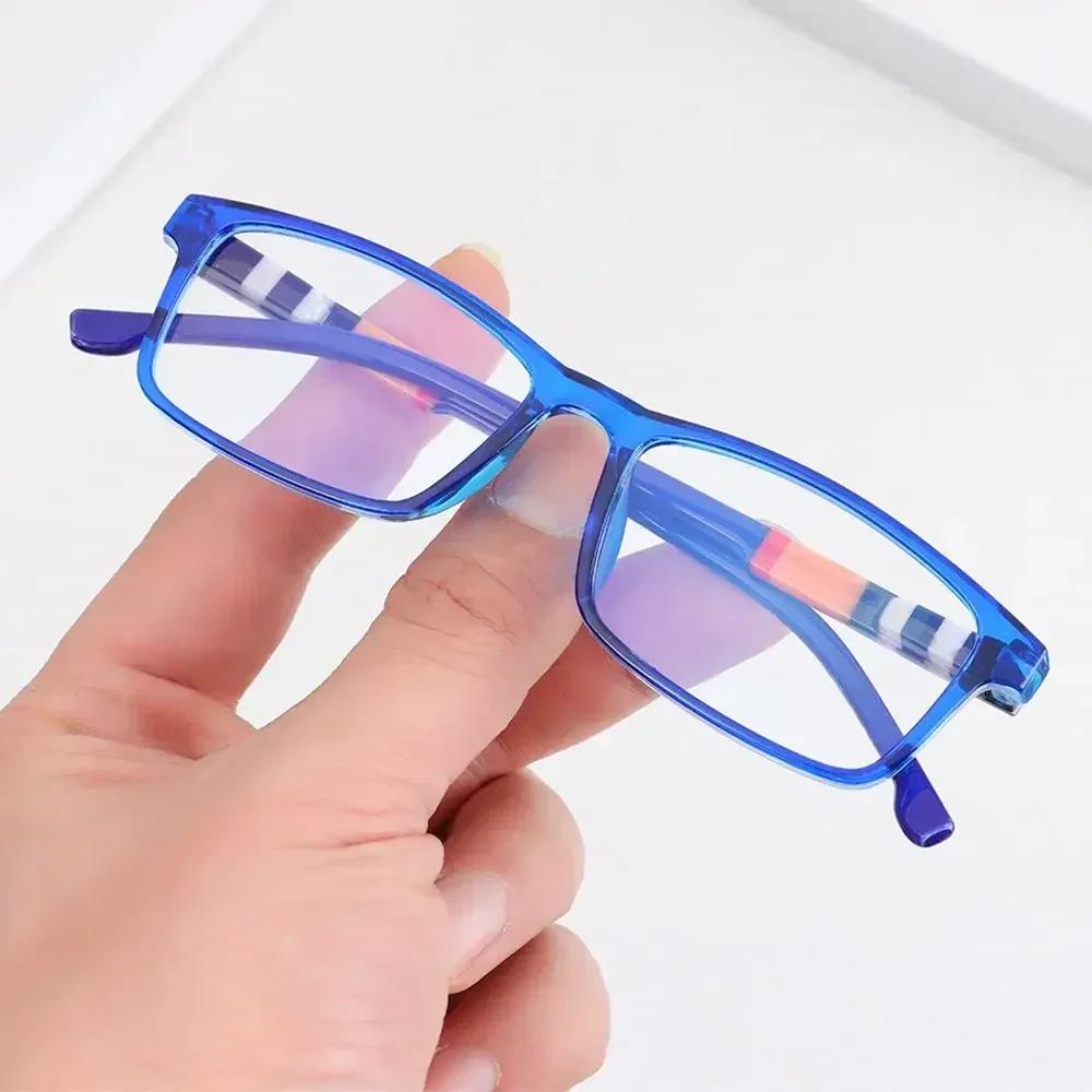 New Fashion Anti Blue Light Reading Glasses with Spring Legs Men Women High-definition Far Sighted Eyeglasses Plus Diopter +2.5