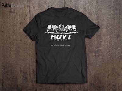 New Hoyt Archery Logo Men'S Black T-Shirt Size S To 3Xl  2 Confortable Tee Shirt Men Cotton T-shirt Male Tee-shirt
