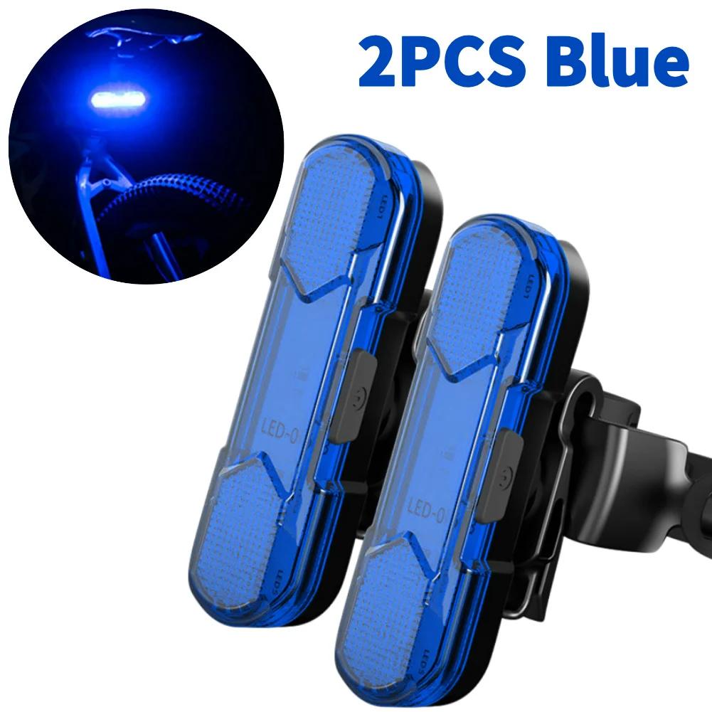 1/2PCS USB Rechargeable LED Bike Light Waterproof Bicycle Seatpost Cycling Tail Light Safety Warning Bicycle Rear Light