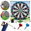 Golf Chipping Game Golf Game Mat with 12 Golf Balls Golf Training Mat Chipping Golf Game Mat for Outdoor Backyard